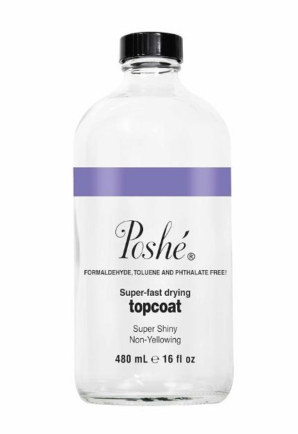 Picture of Poshe Super Fast Drying Top Coat, 16 Fluid Ounce