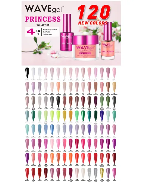 Picture of Princess 4in1 (Gel+Lacquer+Dip|Acrylic) - 120 combo colors